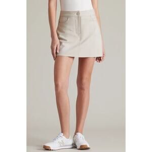 Rhone Pin High Ponte Skirt in Sand